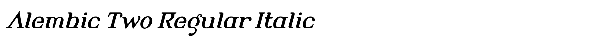 Alembic Two Regular Italic image